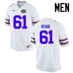 Men's Florida Gators #61 Brett Heggie NCAA Nike White Authentic Stitched College Football Jersey WNH3862JL